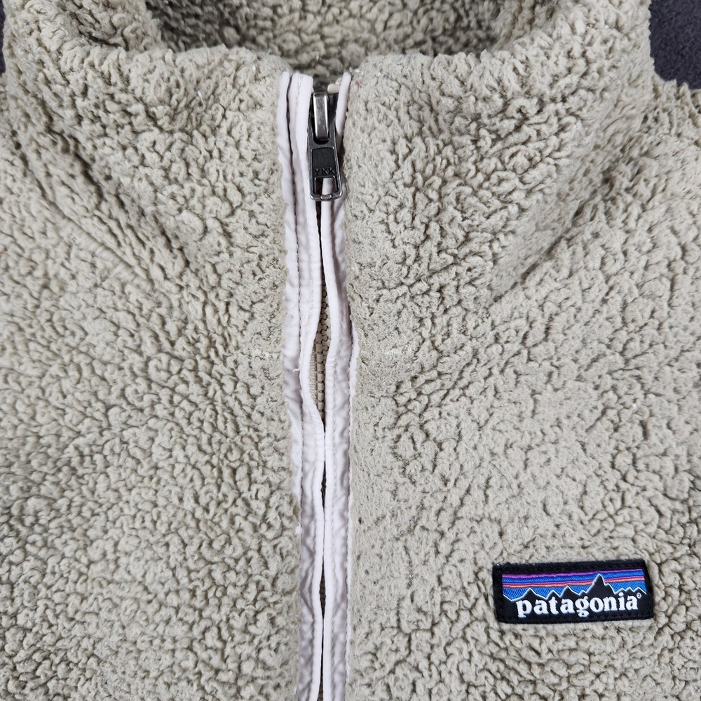 Patagonia Los Gatos Vest Womens XS El Cap Khaki Sherpa Fleece Full Zip 25216‎ - Picture 3 of 11